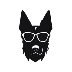 German Shepherd Silhouette 
