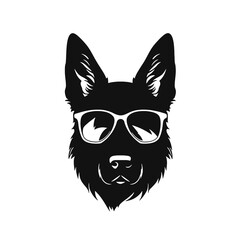 German Shepherd Silhouette 
