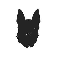 German Shepherd Silhouette 
