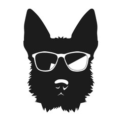 Pug dog - isolated vector illustration