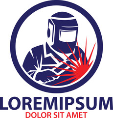 simple logo welder in work