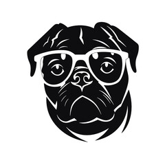 Pug dog - isolated vector illustration