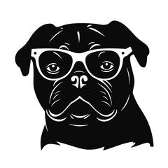 Pug dog - isolated vector illustration