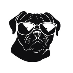Pug dog - isolated vector illustration
