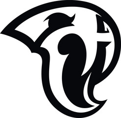 Abstract Design of Saber-Toothed Tiger Skull