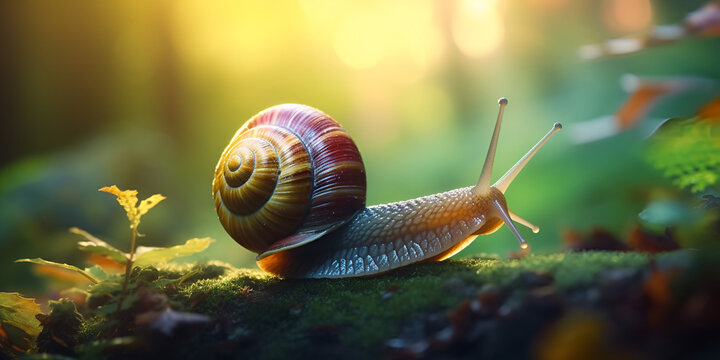 Free photo close up snail wildlife