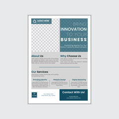 Creative corporate business flyer template. Corporate business poster template.