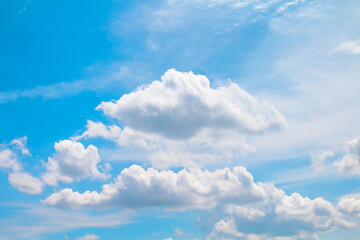 Fototapeta premium blue sky with cloud white, bright sky for background
