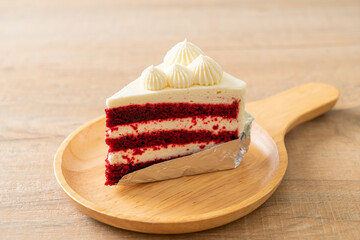 red velvet cake on plate