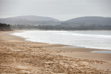 Fototapeta na wymiar View of Seven Mile Beach Tasmania
