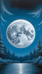 Moon and clouds wallpaper for Notebook cover, I pad, I phone, mobile high quality images