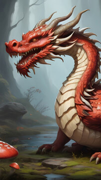 Red dragon wallpaper for Notebook cover, I pad, I phone, mobile high quality images