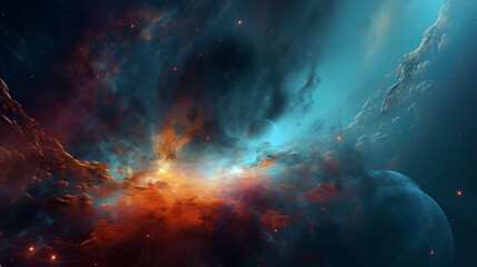 Obraz na płótnie Canvas SPACE GALAXY BACKGROUND WALLPAPER