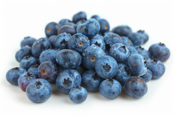 Blueberries isolated on white background 
