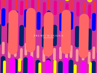 Background for the composition of colorful minimalist line art shapes with a modern concept.