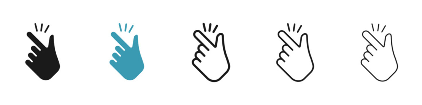 Gesture Expression Vector Icon Set. Effortless Trick Symbol vector symbol for UI design.