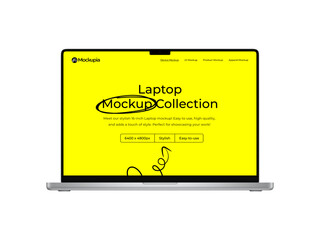 Laptop Mockup | Fully Editable File, Replaceable Screen, Separated Shadow and Background	
