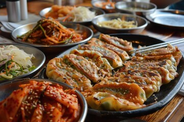 Mandu korean food. 