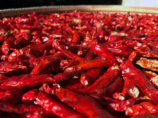 dried red chilies for ingredient cooking, asia spicy food