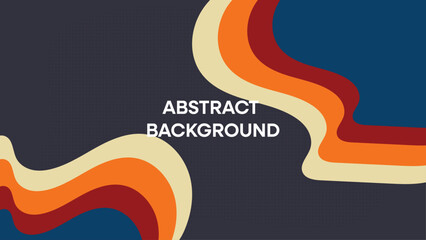 Abstract wave vintage background design