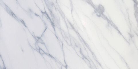 Panoramic white Carrera  stone marble texture background. White and grey floor ceramic counter texture stone slab smooth tile background.