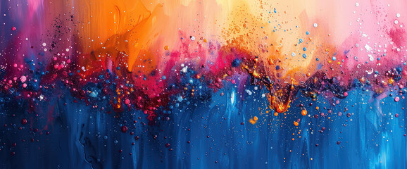 Hand draw colorful watercolor abstract background and textured. Created with AI