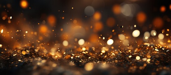 Abstract Gold blur bokeh background