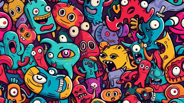 Cartoon Characters Background