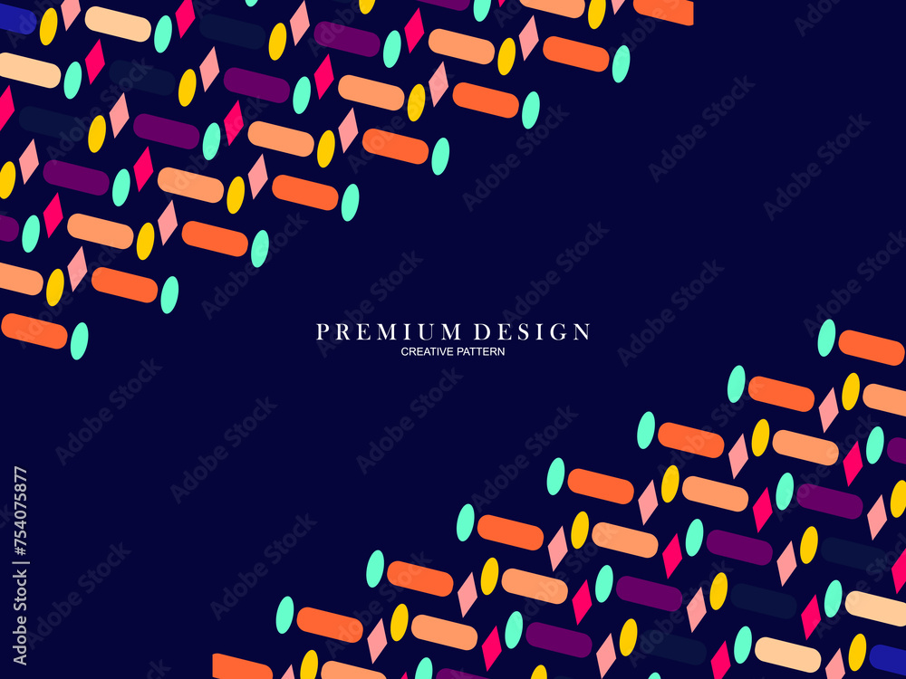 Fototapete background for the composition of colorful minimalist line art shapes with a modern concept.