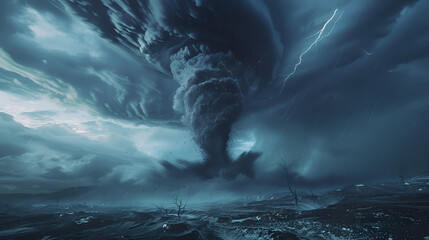 Tornado Disaster aspect 16:9 - obrazy, fototapety, plakaty