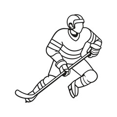 Obraz premium icon of person playing hockey