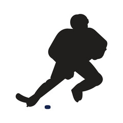 icon of person playing hockey
