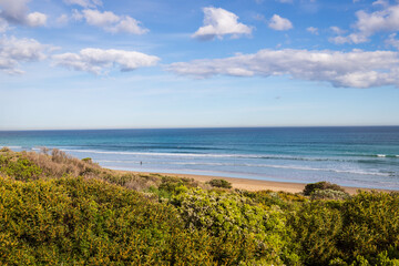 A Serene Afternoon at the Beautiful Coastal Beach