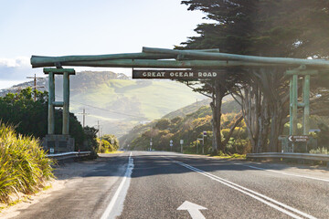 Gateway to Scenic Wonders: The Great Ocean Road Entrance, Australia