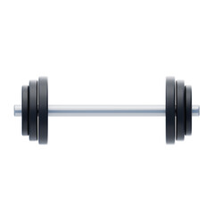 3D Barbell Muscle Master. 3d illustration, 3d element, 3d rendering. 3d visualization isolated on a transparent background
