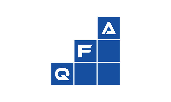 QFA initial letter financial logo design vector template. economics, growth, meter, range, profit, loan, graph, finance, benefits, economic, increase, arrow up, grade, grew up, topper, company, scale