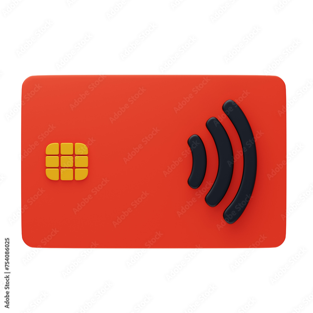 Poster 3d card payment plasticity. 3d illustration, 3d element, 3d rendering. 3d visualization isolated on 