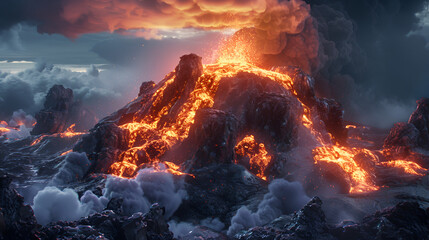 Volcano Eruption --aspect 16:9