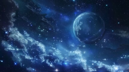 background of illustration of universe
