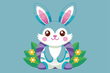 Obraz premium Cute Easter Bunny Sublimation 