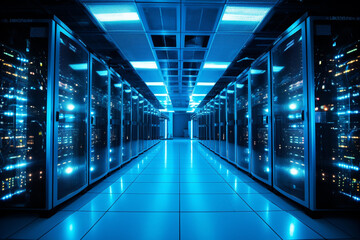 Fototapeta premium Data center in high operation