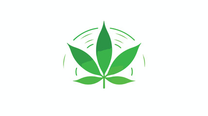Cannabis WIFI vector logo design
