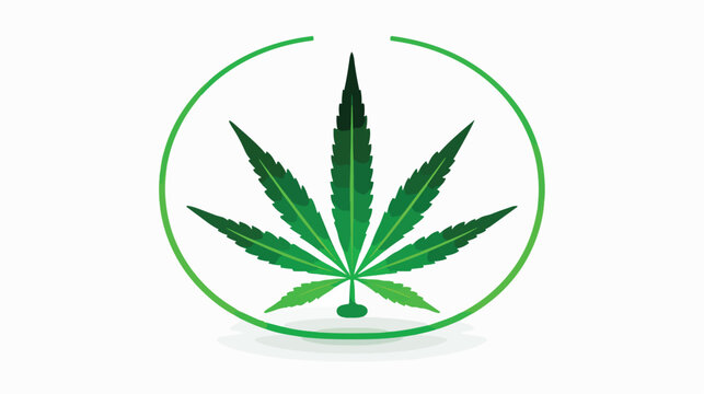Cannabis WIFI vector logo design
