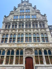 Fototapeten Beautiful old belgian facade of a house in the charming city of ghent © pijav4uk