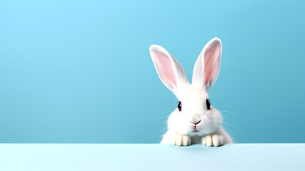Fototapeta na wymiar Cute bunny, easter background