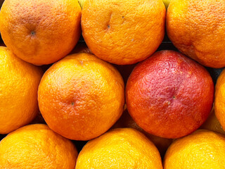 oranges in a market