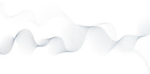 Abstract wavy curve lines background. Modern template abstract design flowing particles wave digital frequency track equalizer. abstract wave line for banner, wallpaper background with wave design.