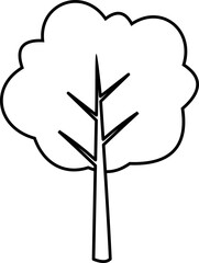 Tree Icon Outline 
