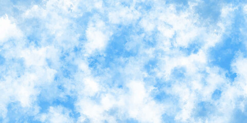 Blue sky with white clouds background. Sky clouds landscape light background. Beautiful fluffy cloud Relaxing romantic cloudscape view. winter season with various natural and blurry tiny clouds.