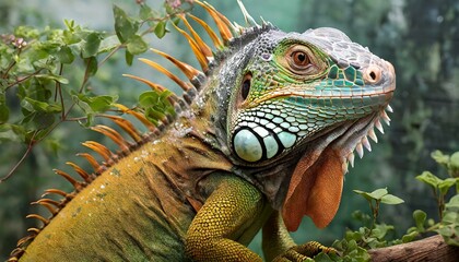 Obraz premium iguana in the zoo
